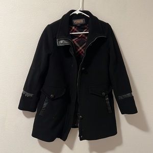 Pendleton Wool Nylon and Cashmere Peacoat Size 6 Black